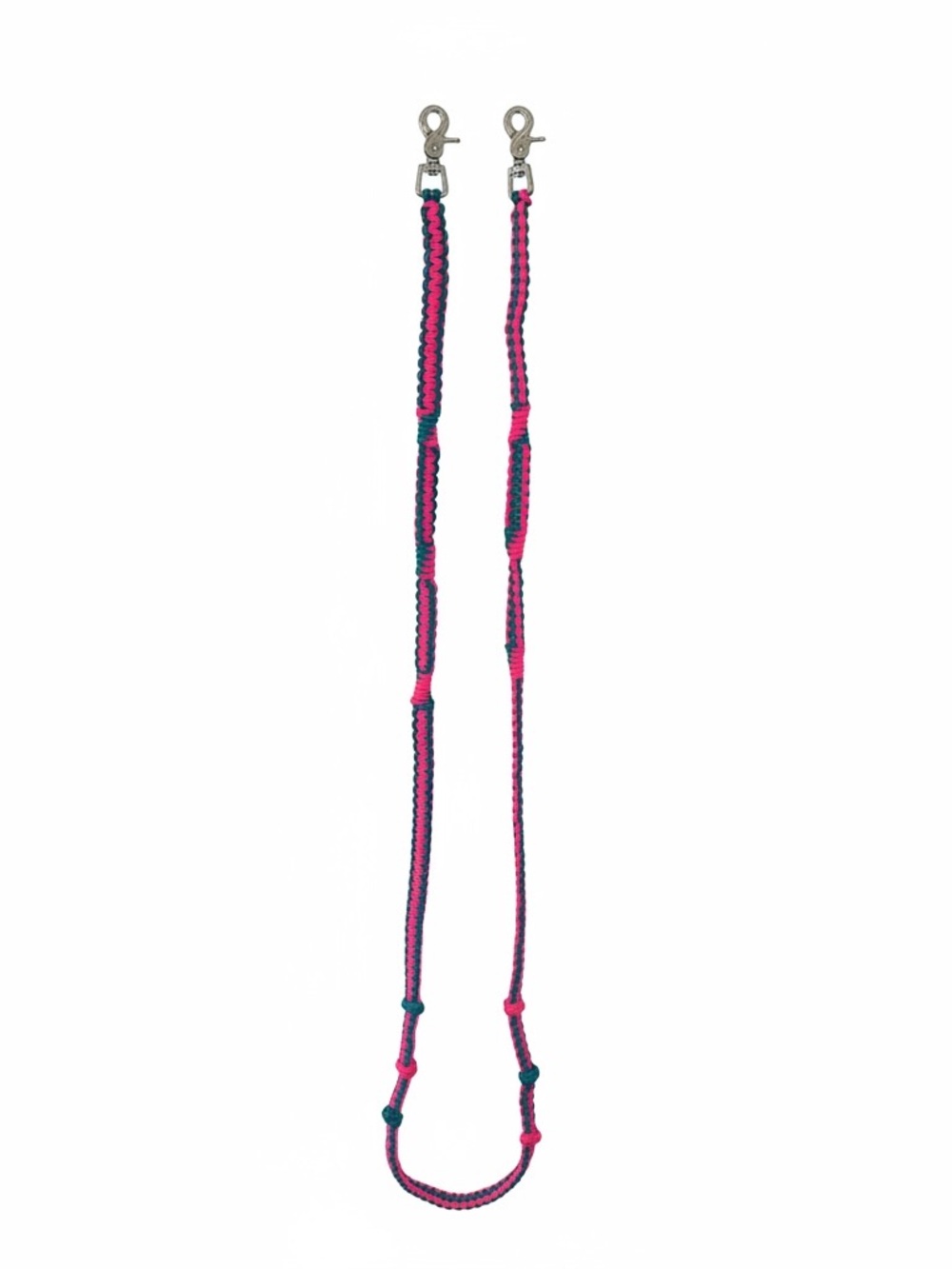 Cotton candy colored barrel reins
